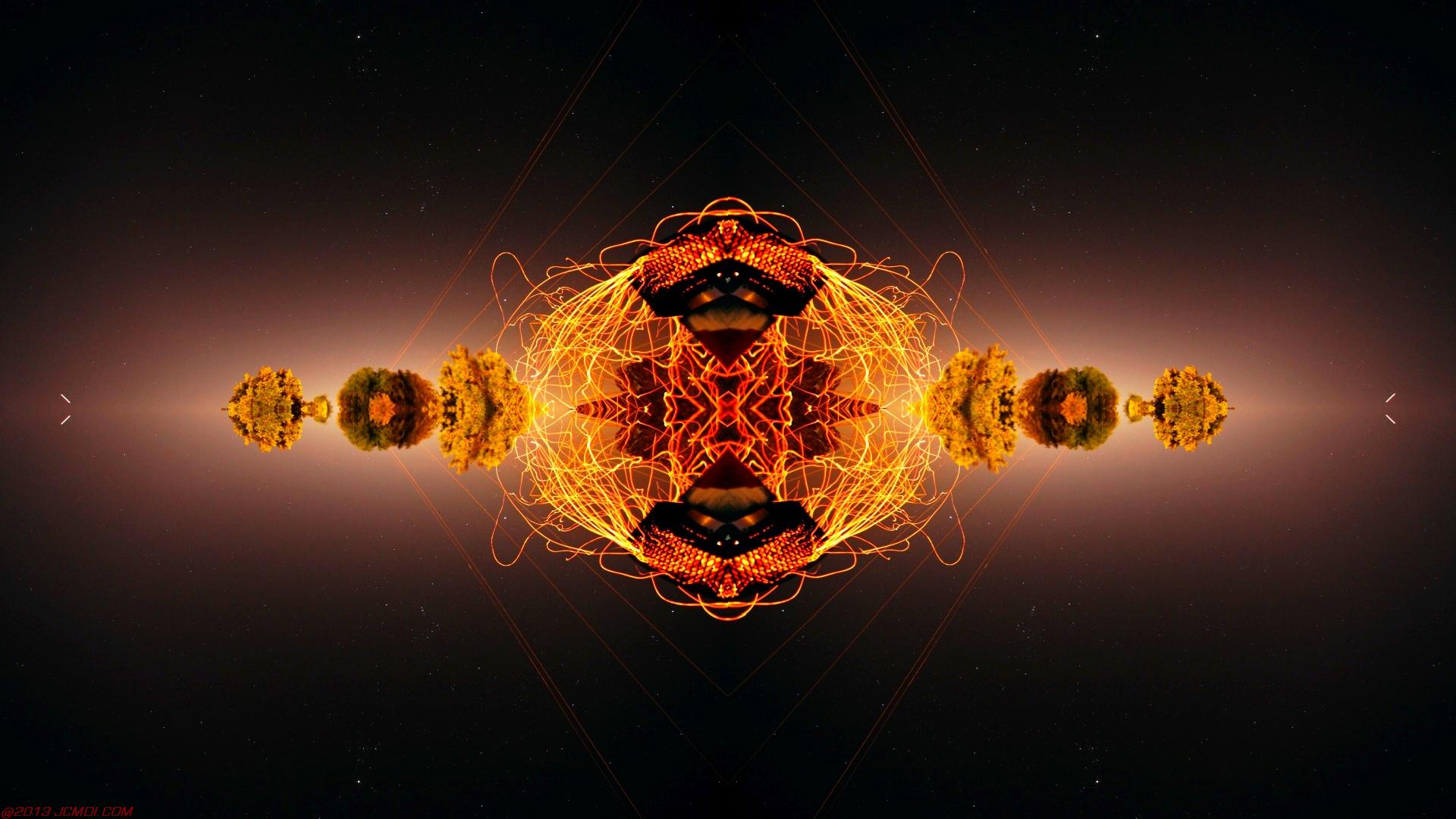 Chimney Sparks Abstract Artwork Timelapse Still Images